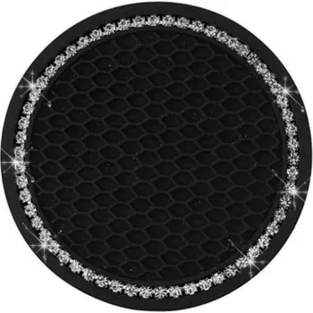 PODLOŽKA POD HRNEK DO AUTA S KRYSTALKY GUMA