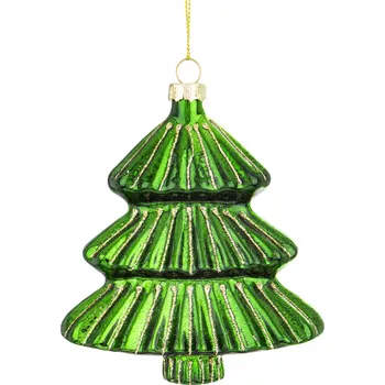 Vánoční dekorace SKLENĚNÁ VÁNOČNÍ KOULE NA VÁNOČNÍ STROMEK UMĚLÝ VÁNOČNÍ STROMEČEK ZELENÁ DÁREK