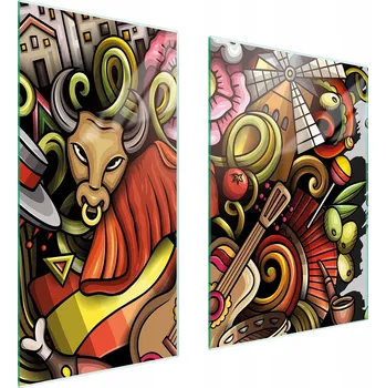 Kuchyňské prkénko Krájecí deska TMK ArtDeko sklo 2 ks