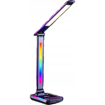 Lampička Lampa lampa Biurkowa LED RGB indukční nabíjení USB černá pro hráče