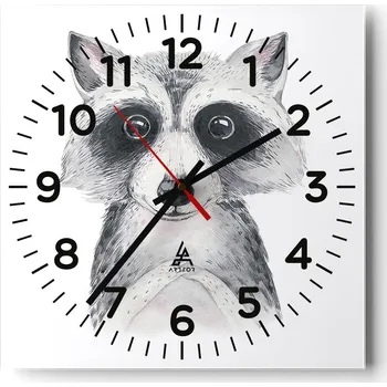 Hodiny Nástěnné hodiny do obýváku 40x40 Pro děti Tiché hodiny na skle Bez hlučný