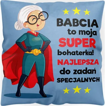 Polštář DEKORATIVNÍ POVLAK NA POLŠTÁŘ KE DNI PRADOBŘIČŮ 40x40 JASIEK DÁREK POLŠTÁŘ