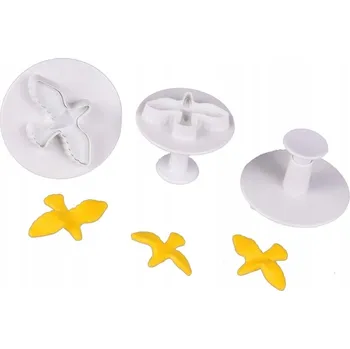 Vykrajovátko Vykrajovátka s pístem HOLUBICE 3ks formička