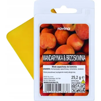 Svíčka Vosk Ravina s vůní Mandarinka a broskve, doba hoření až 10 hodin
