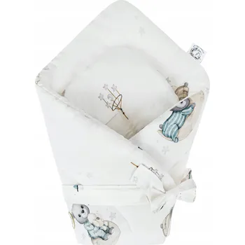 Zavinovačka Bonjour bambusový kornoutek zavinovačka pro miminko s medvídky