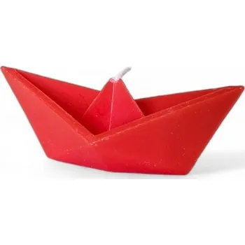 Svíčka Plovoucí svíčka Lodička štěstí malá - červená