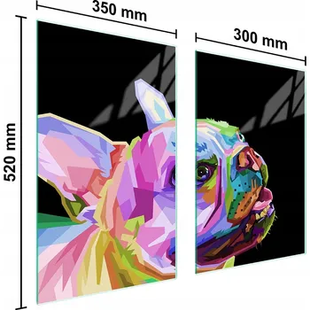 Kuchyňské prkénko Krájecí deska TMK ArtDeko sklo 2 ks