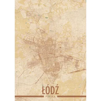 Obraz Plakát Loď Mapa města bez rámu 42 x 59,4 cm