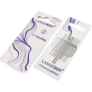 Nástroj na niť a příze Jehly mapky šicí, látací a vyšívací z nerezové oceli Varianta: 2 (2) nikl, Balení: 36 karta