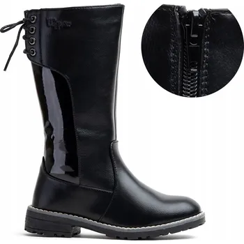 Dámské kozačky Dívčí kozačky lehké ZATEPLENÉ kožíškem elegantní ZIP Wojtyłko