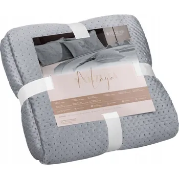 Prostěradlo Přehoz Spod Igły i Nitki polyester 65 cm x 170 cm šedý