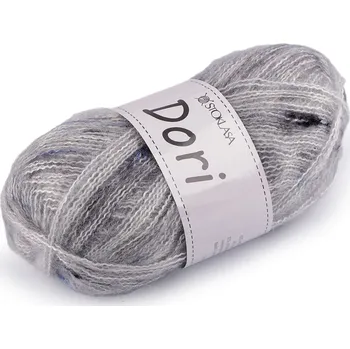 Příze Pletací mohérová příze s nopky Dori 100 g Varianta: 5 (F008) šedá světlá, Balení: 1 ks