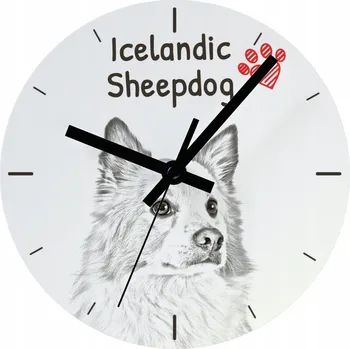 Hodiny Nástěnné hodiny Art-Dog bílé 20 cm