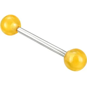 Piercing Piercing s žlutými kuličkami - varianta 2