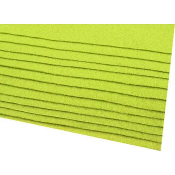 Jehla na filcování Látková dekorativní plsť / filc 20x30 cm Varianta: 47 (F18) zelená limetková, Balení: 2 ks