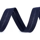 Šikmý proužek bavlněný šíře 18 mm zažehlený Varianta: 4 / 20 modrá berlínská, Balení: 49 m