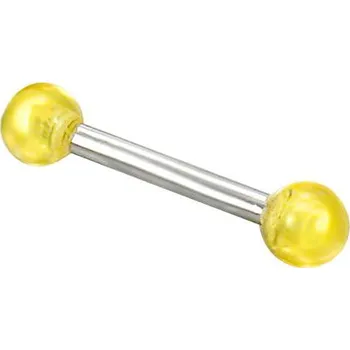 Piercing Piercing s žlutými kuličkami