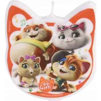 Dortová svíčka 2D na dort svíčka 44 koček