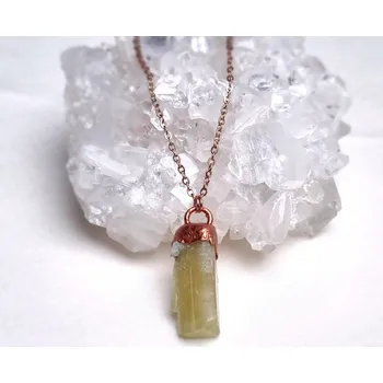 Náhrdelník Brazilianit vzácný přírodní krystal - přívěsek/náhrdelník ŠPERKY S PŘÍRODNÍMI KRYSTALY