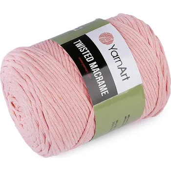Příze Pletací příze Twisted Macrame 500 g rozčesávací Varianta: 4 (767) růžová světlá, Balení: 1 ks