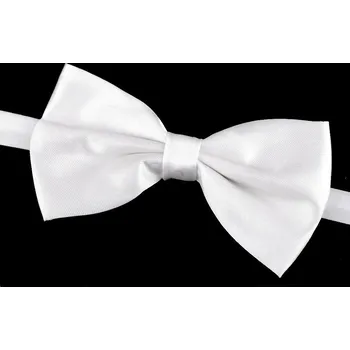 Kravata Saténový párty motýlek jednobarevný Varianta: 7 bílá mléčná, Balení: 1 ks