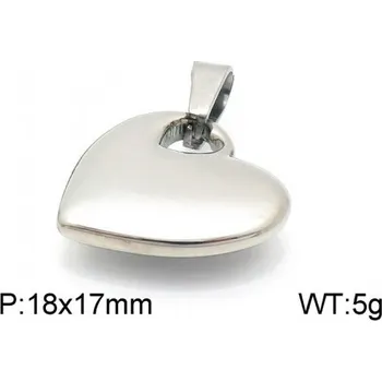 Přívěsek Srdce - ocelový přívěsek - varianta 2