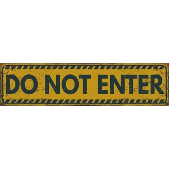 Obraz Cedule Do Not Enter