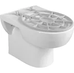 Výlevka keramická závěsná s roštem 36x52cm, bílá