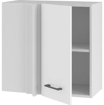 Kuchyňská skříňka Rohová horní kuchyňská skříňka bílý akryl vysoký lesk pro sestavy 60 CM