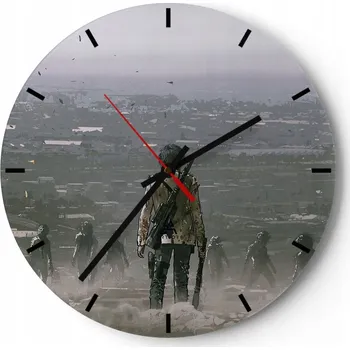 Hodiny Nástěnné hodiny do kuchyně 30x30 Abstrakce Skleněné hodiny do obýváku Tiché