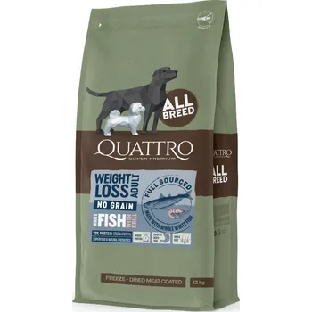 Krmivo pro psa Quattro Senior/Diet AB bez obilovin s LOSOSEM a krillem Množství: 3 kg/balení