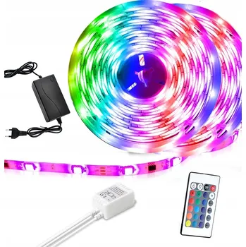 LED páska LED PÁSEK 5m DIODY 3528 RGB S DÁLKOVÝM OVLADAČEM - VODĚODOLNÝ