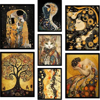 Obraz Sada Plakátů Galerie Gustav Klimt Reprodukce Strom Života Umění Obrazy