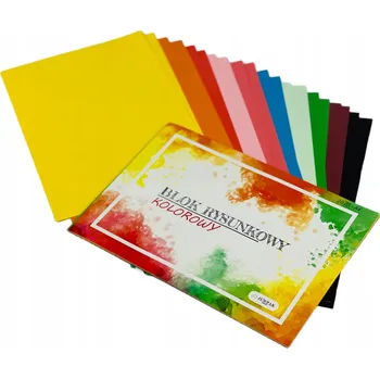 Blok Barevný kreslicí blok A4 - 20 listů