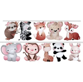 Papírová girlanda Zvířátka Malý Cestovatel 500 cm