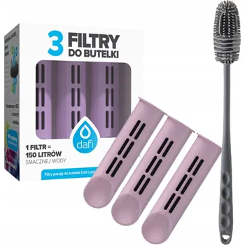 Příslušenství pro čtečku elektronické knihy 3x Filtr do láhve Dafi Soft Solid jahodový + univerzální kartáček