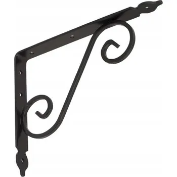 Věšák Dekorativní držák 9 Cm černý s odstupňovaným vzorem