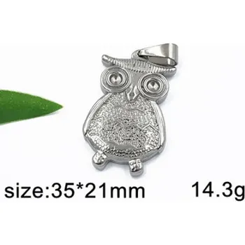 Přívěsek Sova - ocelový přívěsek - varianta 2