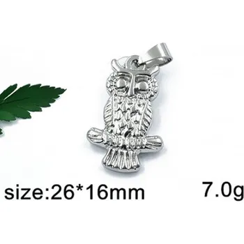 Přívěsek Sovička - ocelový přívěsek