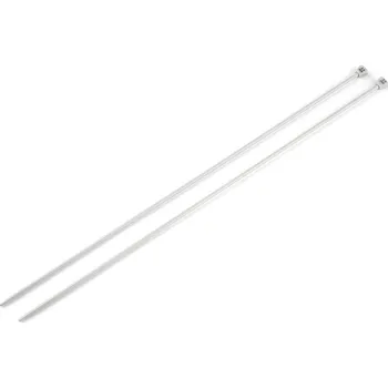 Jehlice Rovné jehlice č. 3,5 Varianta: 35 cm stříbrná, Balení: 1 pár