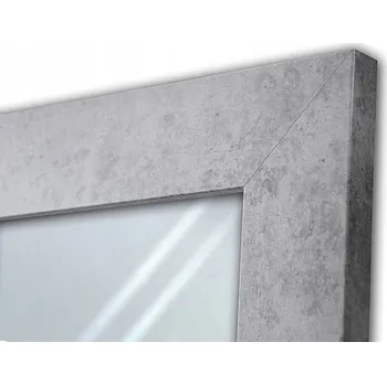 Zrcadlo Zrcadlo v širokém rámu 100x80 beton