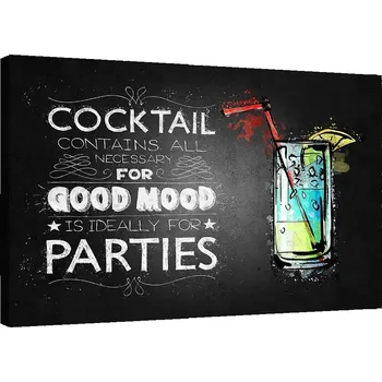 Obraz Obraz na plátně Canvas Drink modrý lagoon 60x40