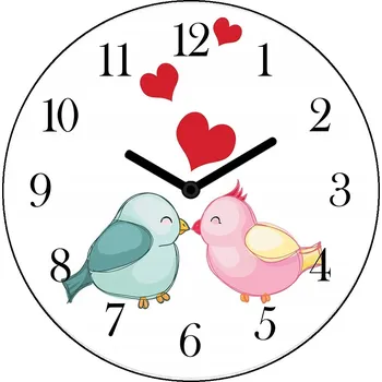 Hodiny Nástěnné hodiny pro děti tiché 30x30 cm