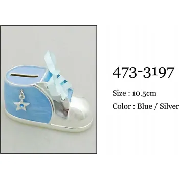 Pokladnička Pokladnička prasátko modrá s hvězdičkou z perleti