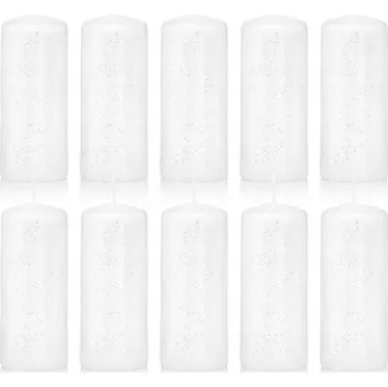 Svíčka Tradiční parafínová svíčka bez vůně Drobo 10 ks