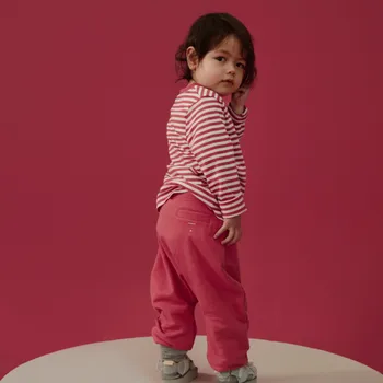 GRAY LABEL Tepláčky pro miminko GOTS - Cherry Velikost: 3-6m