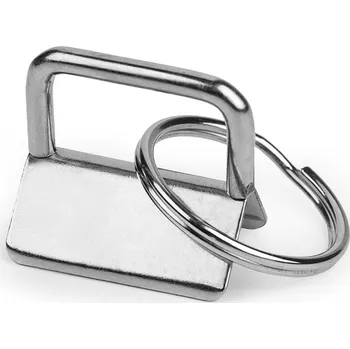 Přívěsek Kovová koncovka s kroužkem šíře 25 mm Varianta: 1 nikl, Balení: 20 ks