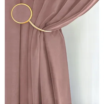 Závěs VELUROVÉ ZÁVĚSY NA PÁSCE 300x150 STARORŮŽOVÁ SAMET Na Míru