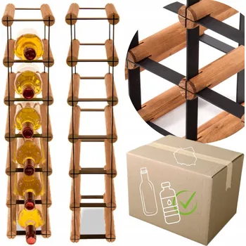 Stojan na víno Stojan na víno RW-8 1x6 regál olejovaný na 6 lahví