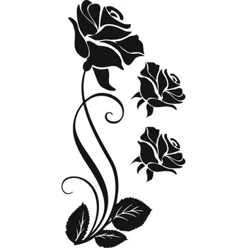 Obraz Samolepka na stěnu Drukant růže 50 x 100 cm